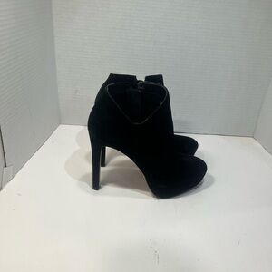 Jessica Simpson Black Suede High Heel Ankle Booties